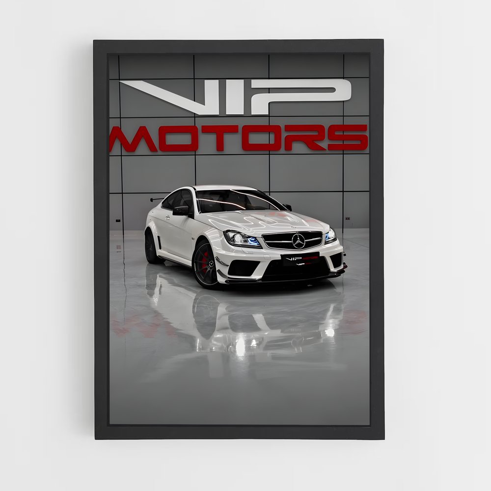 Poster GTR Noir Éblouissant – affiche Mercedes (vue 2)